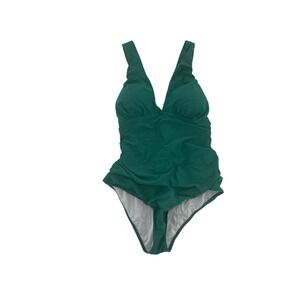 Chic Green Halter One-Piece Swimsuit